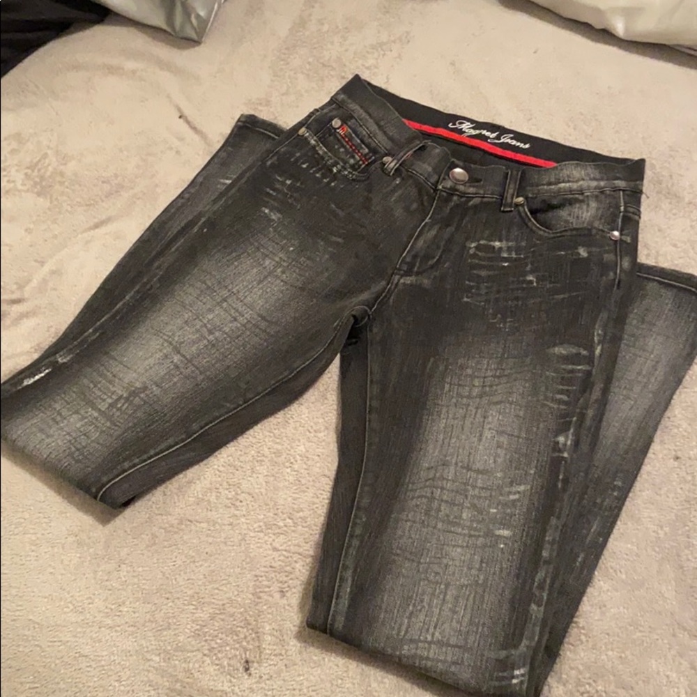 Faded Grey Magnet Jeans
